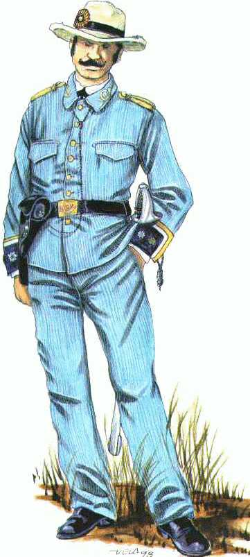 Uniform of a comandante (major) in Spain's Talavera Light battalion Uniform of a comandante (major) in Spain's Talavera Light battalion