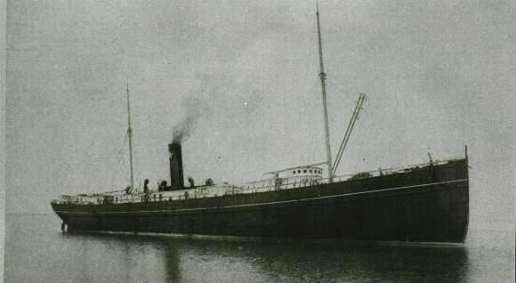 The USS YOSEMITE on blockade duty off San Juan